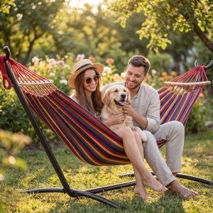 Double Hammock with Stand