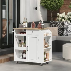 Kitchen Storage Island  with Power Outlet