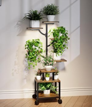 7-Tier Plant Stand Indoor with Grow Lights