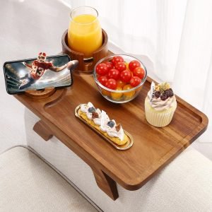 Bamboo Couch Armrest Table