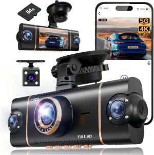 4 Channel 360° Dash Cam Front and Rear