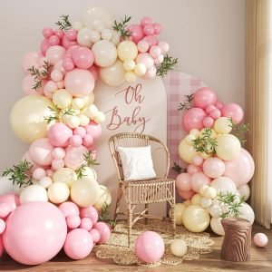 Pink and Yellow Balloon Arch Kit
