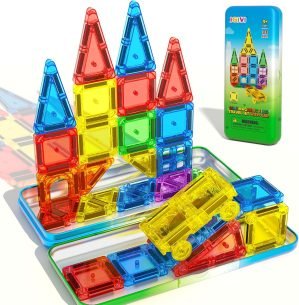 Mini Magnetic Tiles Travel Set with Car