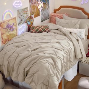 Bedsure Twin XL Comforter Set & Sheet Set 5-Piece