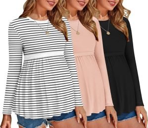 Long Sleeve Maternity Tops