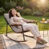 Outdoor Papasan Rocking Chair