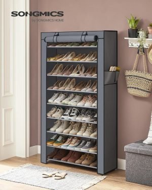 10-Tier Shoe Rack with Cover