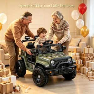 Battery-Powered Kids Ride-On Truck with Remote