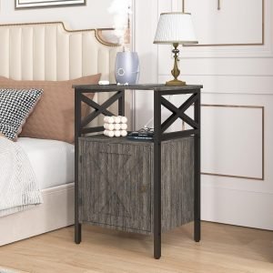 End Table with Charging Station