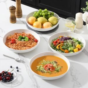 Large Pasta Bowls Set of 4