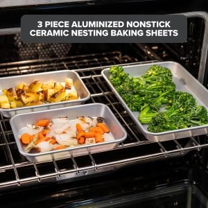 Nonstick Ceramic Baking Sheet Pan Set