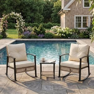 Patio Rocking Chairs Set