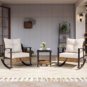 HOME 3-Piece Rocking Bistro Set