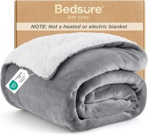 Sherpa Fleece Throw Blanket 