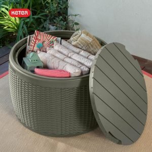 Keter Circa 37-Gallon Deck Box Stool
