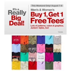JCPenney is offering Tees For The Family !
