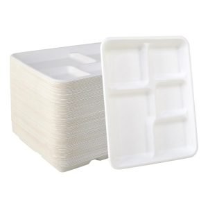 125 Pack 5 Compartment Plates
