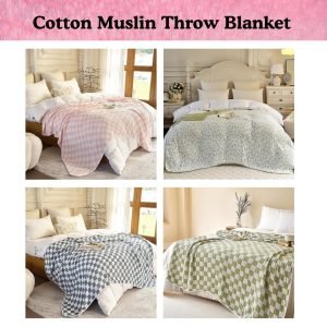 Cotton Muslin Throw Blanket