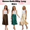 Women’s Satin Silky Long Skirt