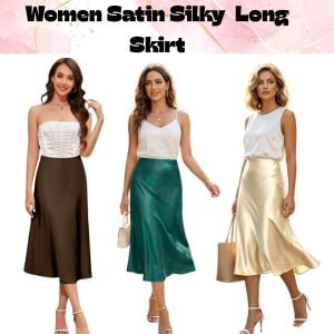 Women’s Satin Silky Long Skirt