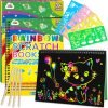 2-Pack Rainbow Scratch Paper Notebooks
