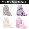 3-in-1 Girls Backpack Set with Lunch Bag & Pencil Case