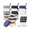 Airtight Oatmeal Container 6 Pack 16 oz