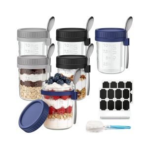 Airtight Oatmeal Container 6 Pack 16 oz