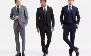 DKNY Men’s Modern-Fit Vested Nested Suit