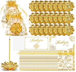 72 Pack Indian Return Gift Pooja Bulk Lotus Incense Holder