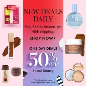 Sephora is offering 50% OFF on Beauty Items !