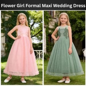 Flower Girl Formal Maxi Wedding Dress