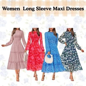 Women  Long Sleeve Maxi Dresses
