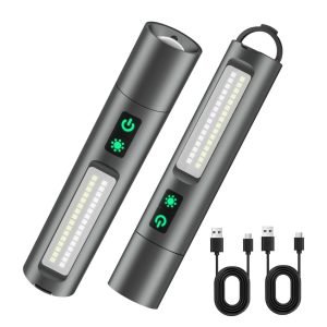 2pcs Magnetic Rechargeable Flashlight