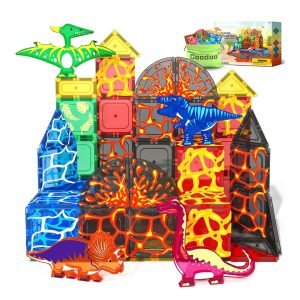 Magnetic Tiles Lava Dinosaur Toys