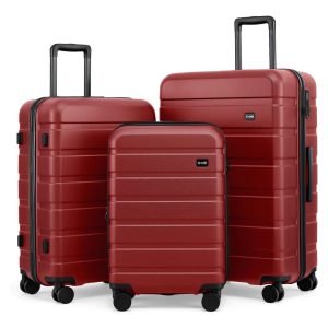 3 Piece Lightweight Durable Hardshell  Luggage Set