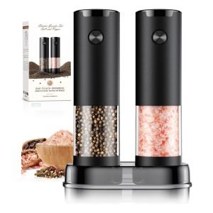 Electric Salt and Pepper Grinder Set