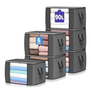  6 Pack 90L Large Storage Bags