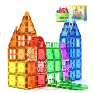 60 PCS Magnetic Building Tiles Kids Toys