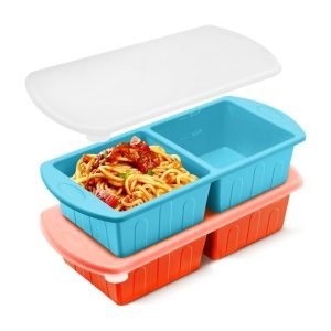2 Pack Silicone Freezer Trays with Lid