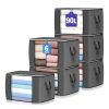 6 Pack Clothes Storage Bins