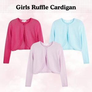 Girls Ruffle Cardigan