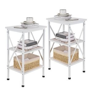 Night Stand End Side Table Set of 2