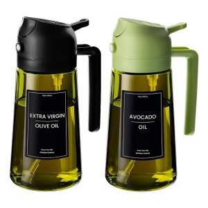 2PCS 16oz Glass Olive Oil Sprayer