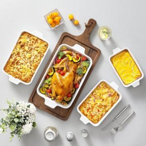 Ceramic Baking Dishes Set of 4