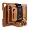 Bamboo Cutting Boards for Kitchen – Set of 3