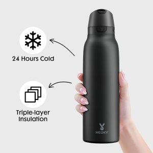 24 oz Slim Insulated Water Bottle