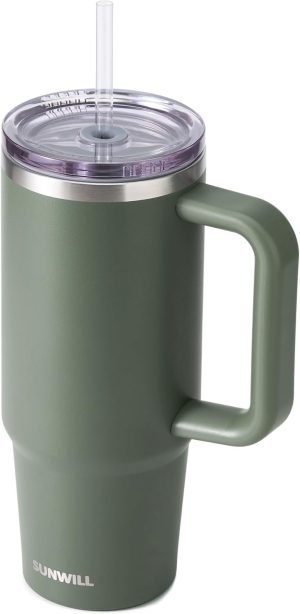 Coffee Tumbler with Straw