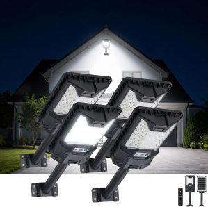 4-Pack Solar Street Lights Outdoor