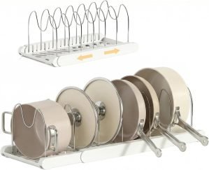 Expandable Pots and Pans Organizer Under Cabinet